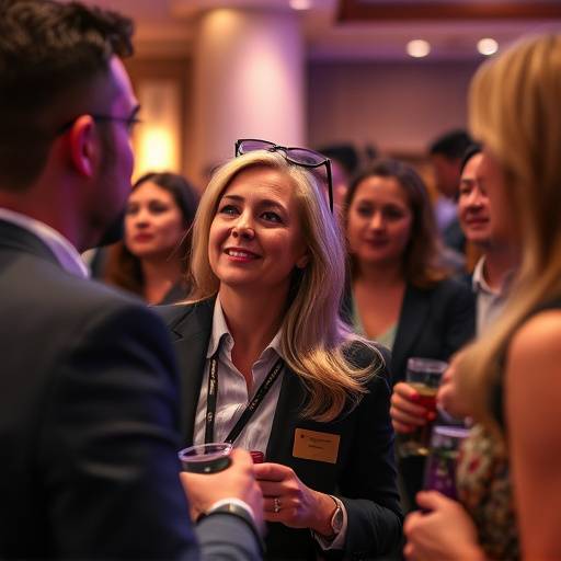 A photographer capturing a lively moment during a corporate event in Seattle