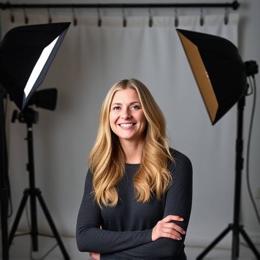 A professional portrait photoshoot in a Seattle studio