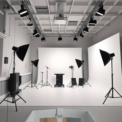 Interior of Lumiere Studios showcasing a modern and well-equipped photography space